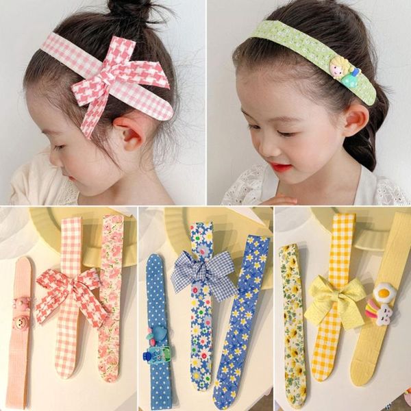 

hair accessories 3 packs bangs fixed band cartoon flower stick hairbands broken artifact for girls, Slivery;white