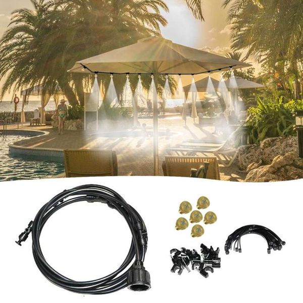 

misting cooling system outdoor misting cooling watering sprayer kit saving water equipment set for garden greenhouse