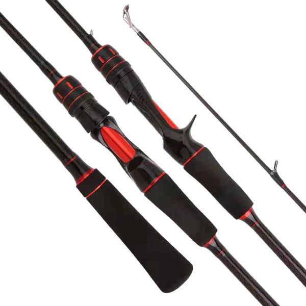 

boat fishing rods 2 sections casting spinning lure rod 1.8/2.4m 30t carbon 1/2 tips bait 6-30g ml/m ultralight baitcasting pole