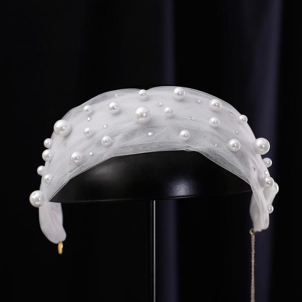 

hair clips & barrettes simple pearl headband exquisite small fresh white accessories little fairy wedding, Golden;silver
