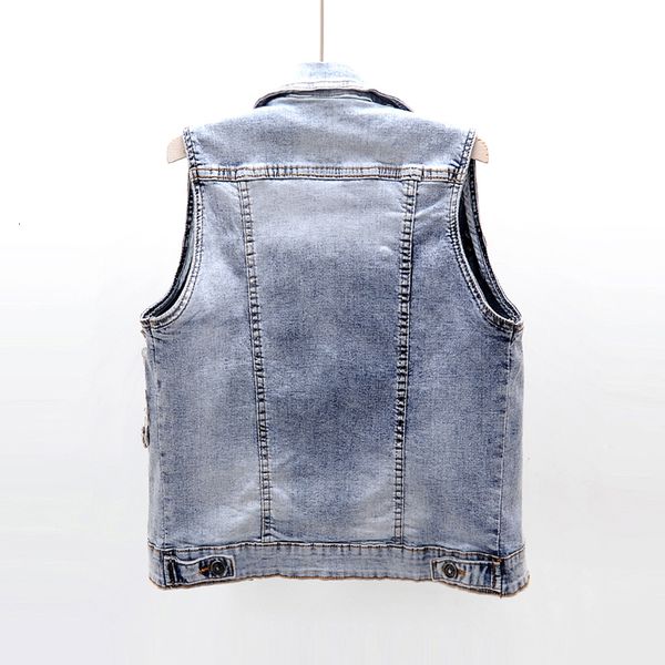 

summer fashion diamonds embroidery denim women short waistcoat elasticity slim sleeveless jacket korean jeans vest female 12io, Black;white