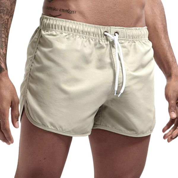 

men's shorts summer sports running beach -selling swimming trunks quick-drying with pockets surf gym swimwear a1, White;black