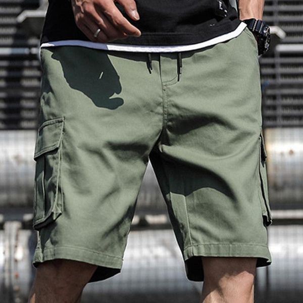 

men's shorts cotton men summer fashion multi-pockets bermudas male clothing streetwear plus size thin 6xl 7xl, White;black