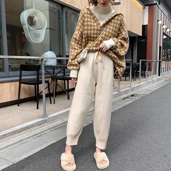 

2021 autumn watch hoodies two pieces of women's workout jogging pants thick warm clothes pf31, Gray