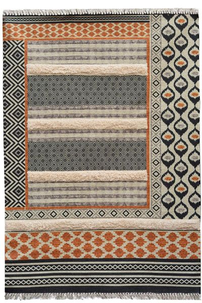 

carpets rustik kilim grey light brown