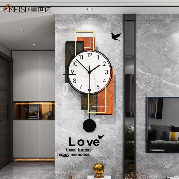 

meisd nordic clocks creative large wall watch pendulum quality acrylic clocks big living room horloge wall art ing