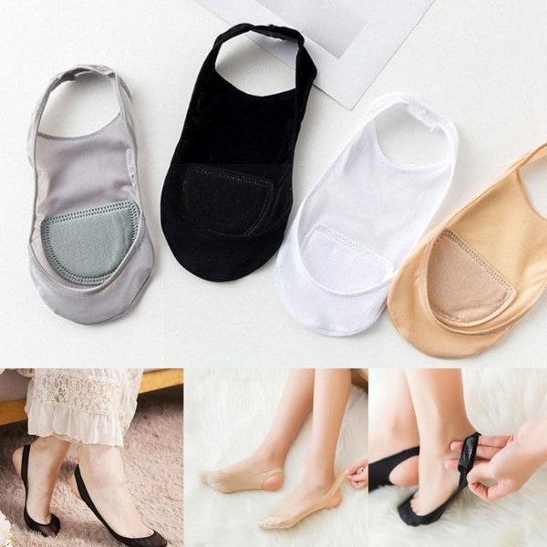 

socks & hosiery invisible sling antiskid liner half feet ultrathin nonslip shallow silk for women mouth tiger, Black;white