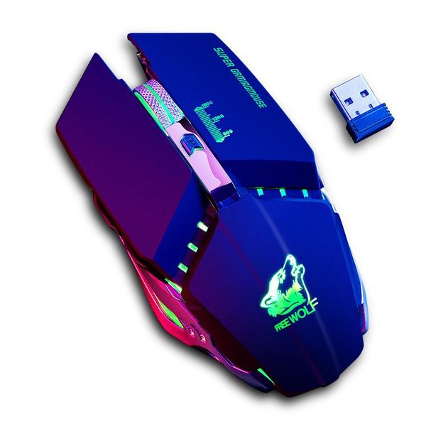 

mice fast response 2.4ghz wireless mute rechargeable mouse led backlit 1600dpi mechanical for windows xp/vista/7/10/for mac