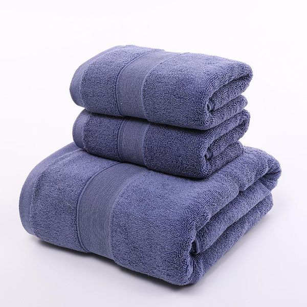 

towel stripe cotton bath of two sets solid color thicken bathroom towels set soft comfortable toalhas 140x70cm