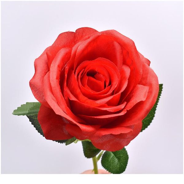 

10 pieces silk roses wedding artificial flower fake flower home l wedding decor ins wind christmas decorative flower qylvui