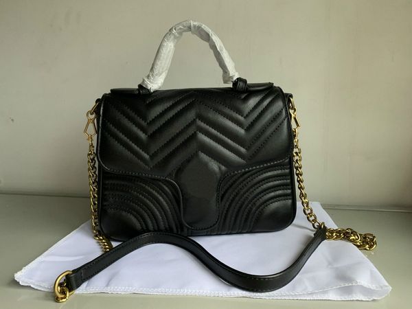 

quality female handbag wallet leather chain bag messenger bags can be shoulder marmont 547260