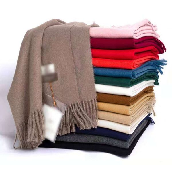 

cashmere like solid color scarves for women in autumn and winter, Blue;black