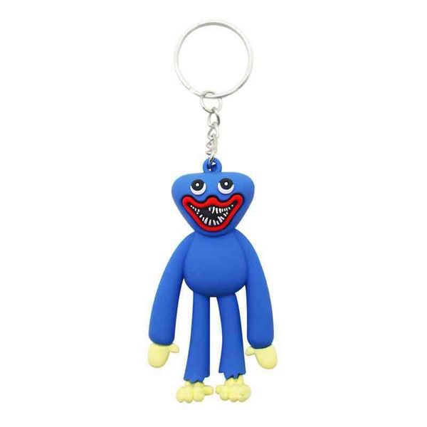 

keychain keychains poppyplaytime sausage monster game peripheral hanging ornament huggy wuggy bobby's key chain, Silver