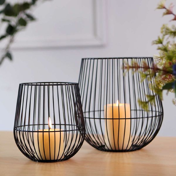 

soft time candltick romantic home l decoration modern simple abstract lantern iron candltick