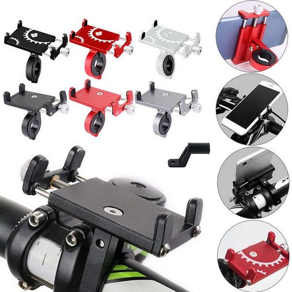 

car & truck racks aluminum bicycle phone holder for smartphone outdoor adjustable support gps bike stand mount bracket accessories