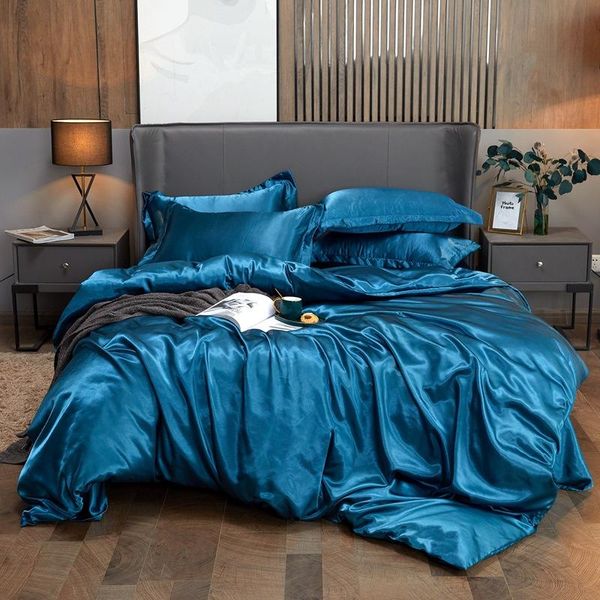 

blankets high-end luxury real silk quilt cover solid bed super soft ww78# blanket
