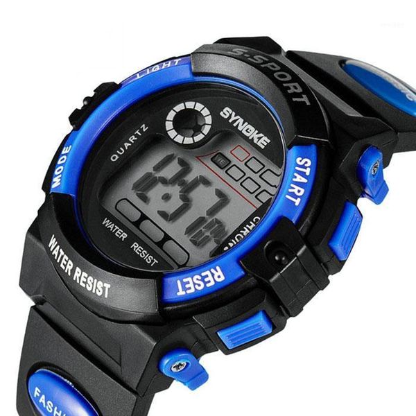 

synoke watch men led digital watches casual sports multifunctional electronic reloj hombre relogios masculino wristwatches, Slivery;brown