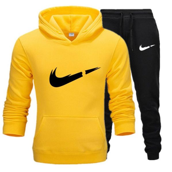 

2021 fashion women men's set hoodie european and american casual cotton jacket+ pant tracksuit sportswear hooded track suits mall, Gray