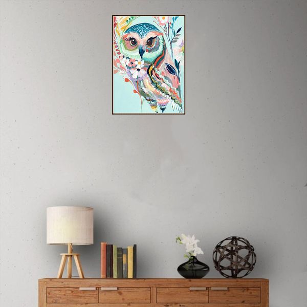 

diamond painting with the loveliness owl paintings with hanging decorative pictures with colorful owl pictures for full diamond in living ro