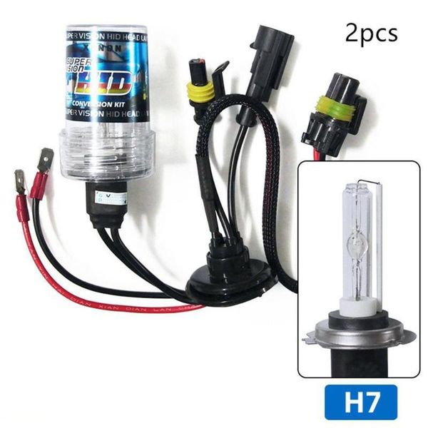 

2pcs automobile vehicle car hid lamp light buld h7/h1 3000k-15000k fixment replacement car accessories