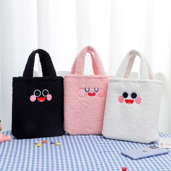 

evening bags bentoy milkjoy korea fashion girls toast flannel handbag women daily shopping gauze should soft casual tote school bag