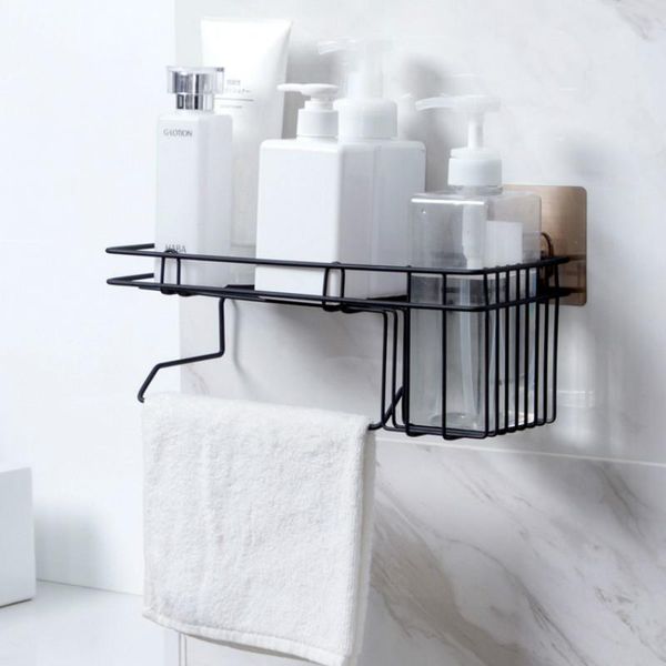 

bathroom storage & organization iron punching rack wash toilet wall hanging towel wf8231040