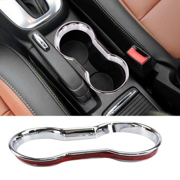 

car organizer chrome cup drink holder cover trim center console panel frame for encore vauxhall mokka 2012-2021