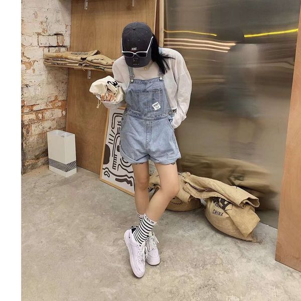 

light blue carrying pants cute age reducing loose wide leg thin women's shorts
