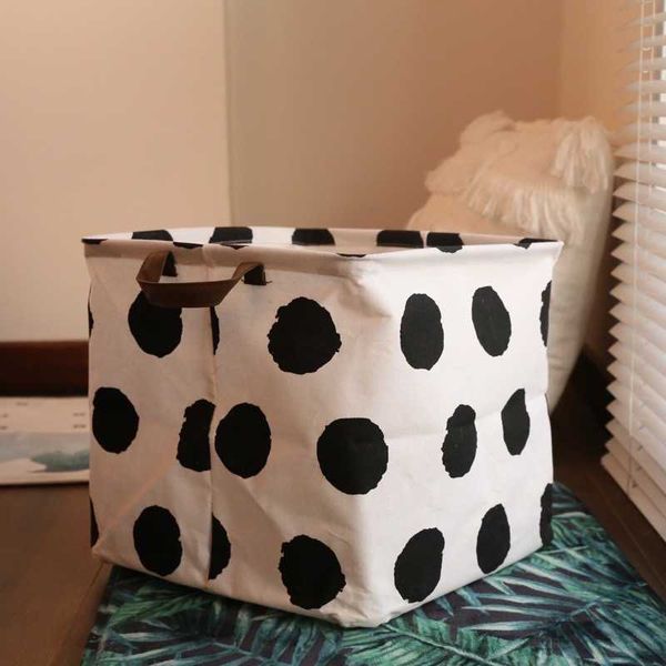 

folding collapsible 32x32x32 laundry basket large capacity cotton waterproof laundry hamper canvas storage organizer