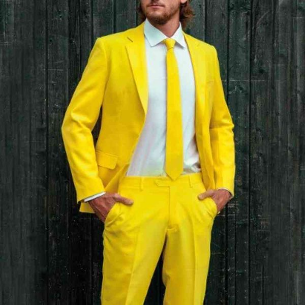 

men's suits & blazers bright yellow dress men's wedding suit fine tux fit men two formal prom pieces party custom-made bridal e4f7, White;black