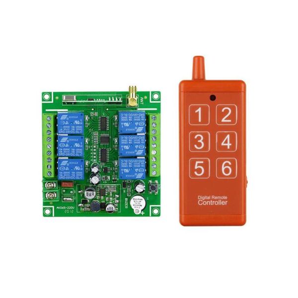 

remote controlers universal dc 12v 24v 36v 4ch 10a relay rf wireless radio control switch 433 mhz or 315mhz industrial/agricultural