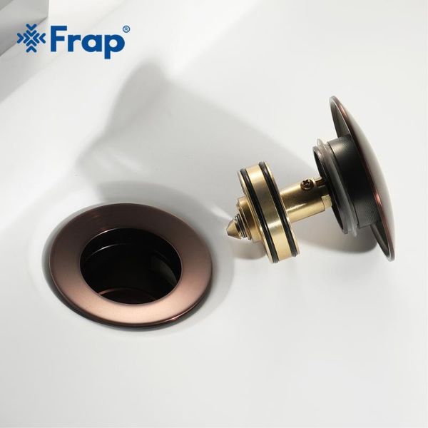 

bath accessory set frap luxury bathroom basin sink up drain brass with overflow vanity waste drainer 8 colors accessories y81033