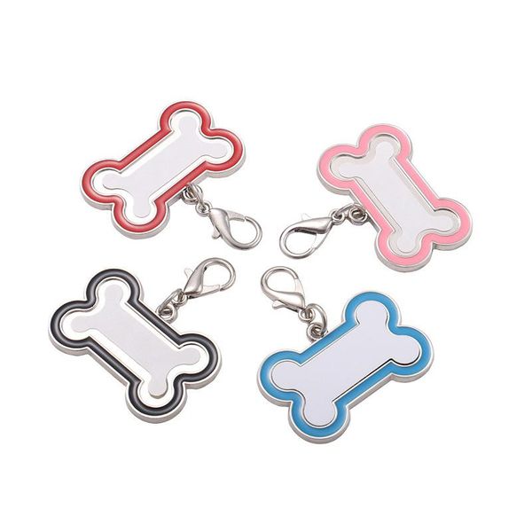 

dog tag,id card 1pc personalized id tag bone shape collar pet charm name pendant necklace puppy accessories