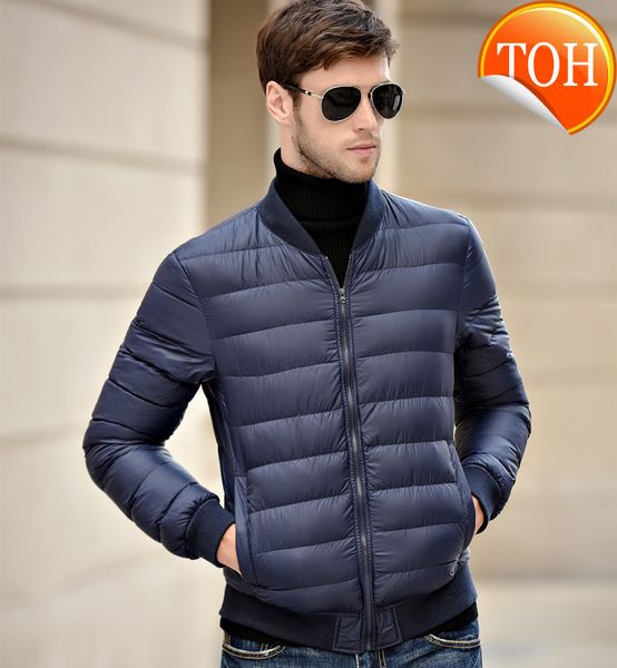 

duck men winter down jacket ultralight korean coat 's s clothing kurtka zimowa kj323, Black
