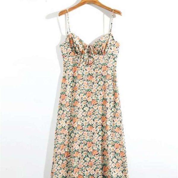 

daisy holiday style 2021 summer print halter new mid length dress, Black;gray