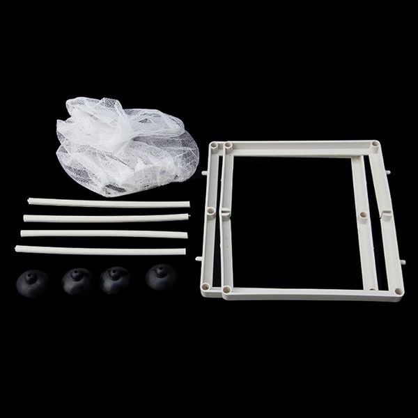 

aquariums j2fb fish tank aquarium guppy breeding breeder baby gauze trap box isolator s/l