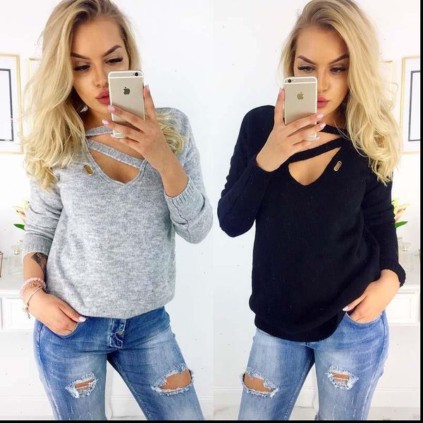 

spring women sweaters and pullovers autumn winter knitted sweaters ladies v neck long sleeve pull femme knitted jumpers ladies, White;black