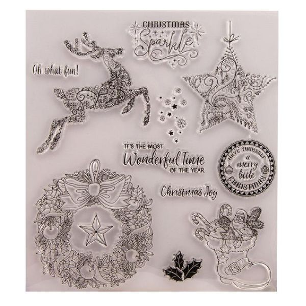 

1x seal set tpr material transparent clear silicone stamp seal for diy scrapbooking p decorative clear stamp