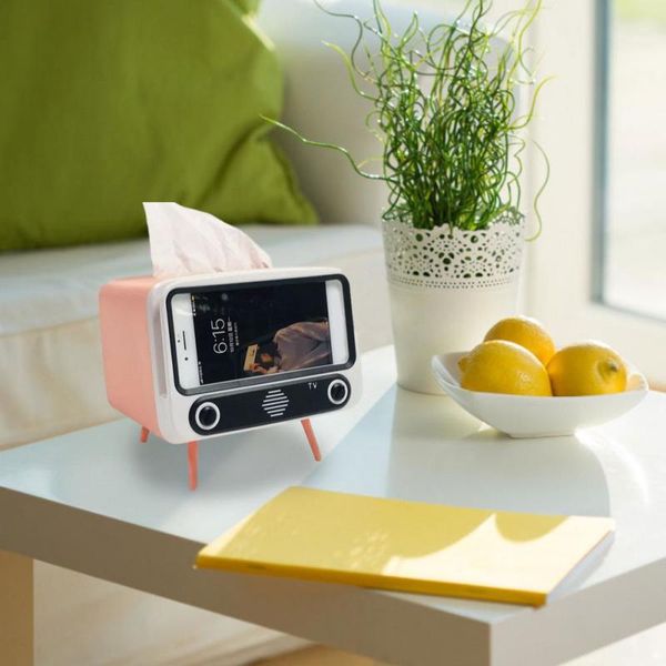 

tissue boxes & napkins storage box 2 in 1 multifunctional sundries container napkin holder living room stationery organizer for home