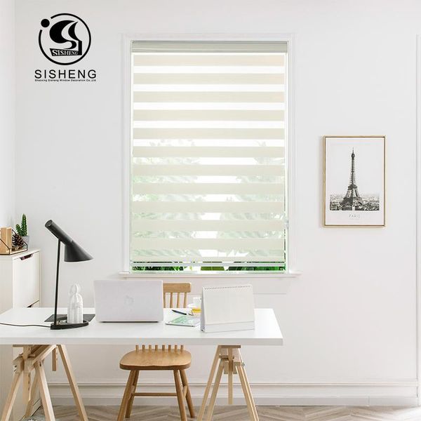 

blinds zebra roller smart automatic 100% polyester window curtains