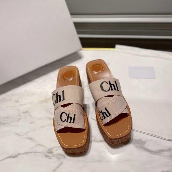 

women slippers fashion beach thick bottom slipper classic platform alphabet woman sandals ladies slides box large size 34-42, Black