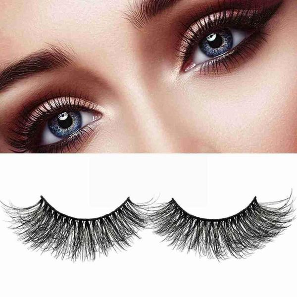 

false eyelashes 5 pairs 6d mink natural lashes fake makeup soft extension h1a5