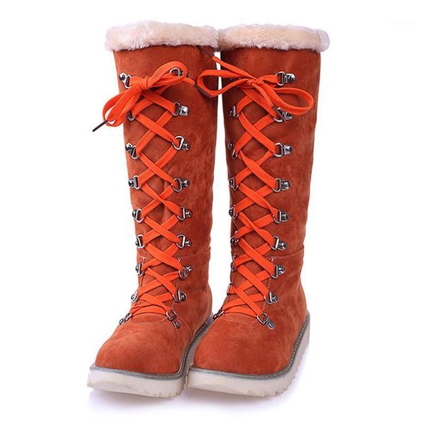 

boots 2021 winter warm snow casual and comfortable long-tube women's1, Black