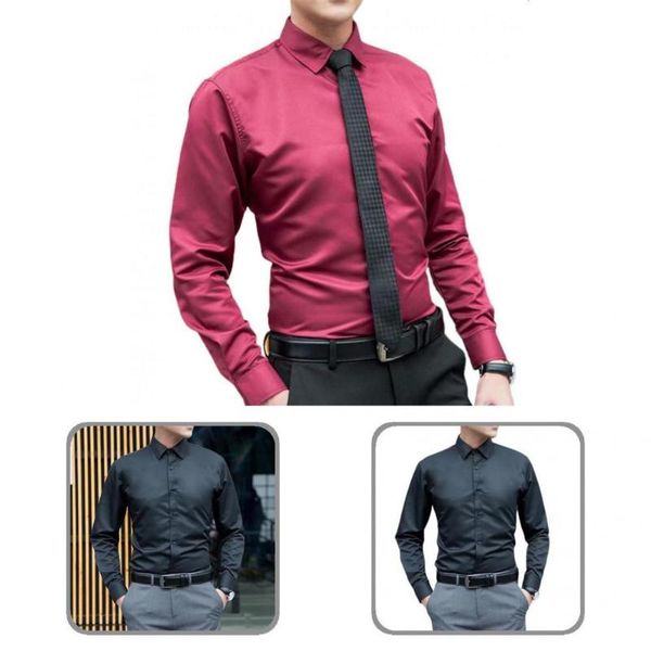 

men's casual shirts formal warm all match lapel spring men shirt for business situation, White;black