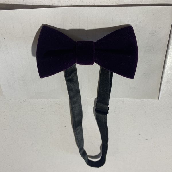 

child velvet bow ties 9 colors 10*5cm single layer bowknot bowtie for christmas gift fedex ups, Black;gray