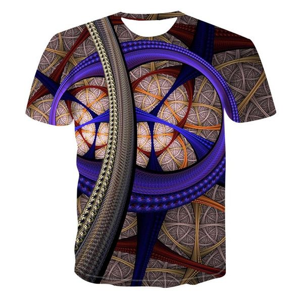 

men's t-shirts 3d t-shirt fashion short sleeve fun anime harajuku round neck, White;black