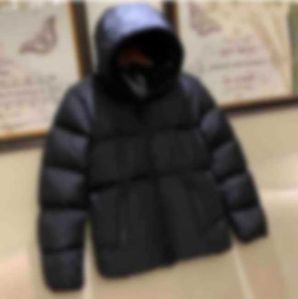 

21fw classic winter down jacket bothside letters men windproof warm solid down coat jackets women coats streetwear homme fashion outdoor, Black