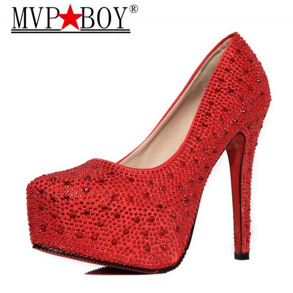 

dress shoes mvp boy 2021 women high heels prom wedding lady crystal platforms silver glitter rhinestone bridal thin heel party, Black