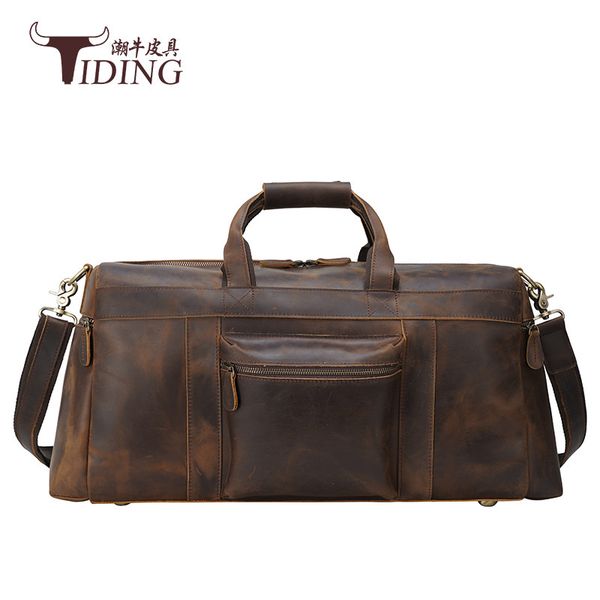 

crazy horse leather business men's travel bag luggage large capacity hand 1098