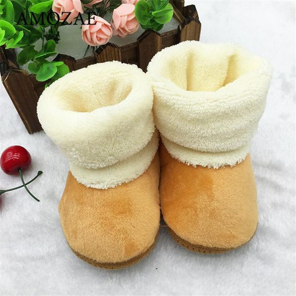 

first walkers winter baby boots girls button toddler shoes cotton 0-1 year old warker soft soled